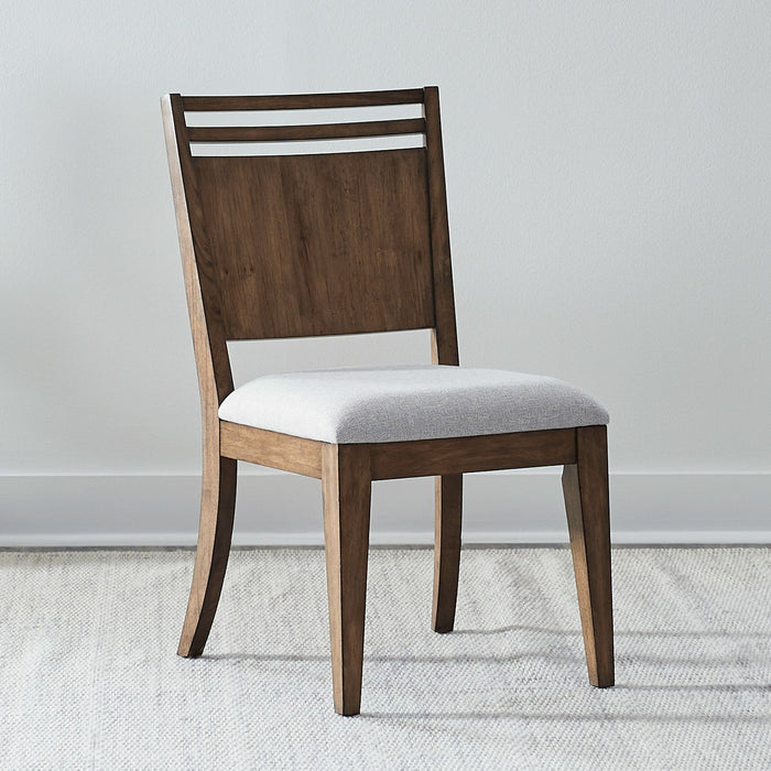 Shaker Lakes - Panel Back Side Chair (RTA) - Harvest Brown