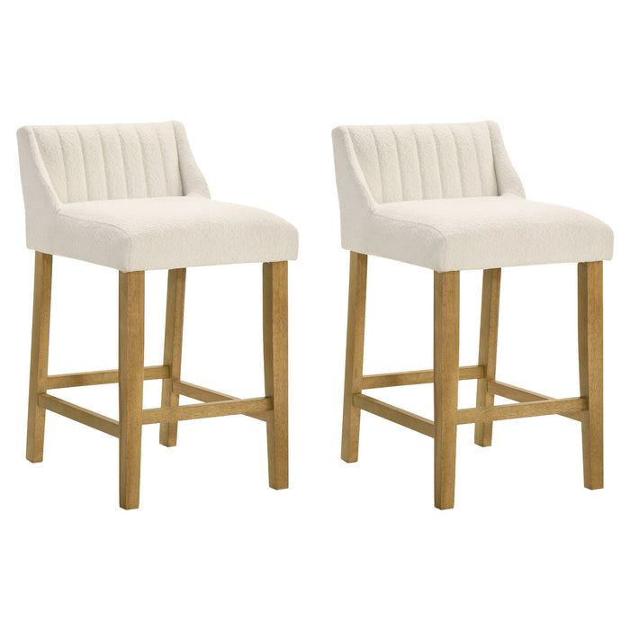 Fauna - Modern Transitional Wood Counter Height Kitchen Bar Stool