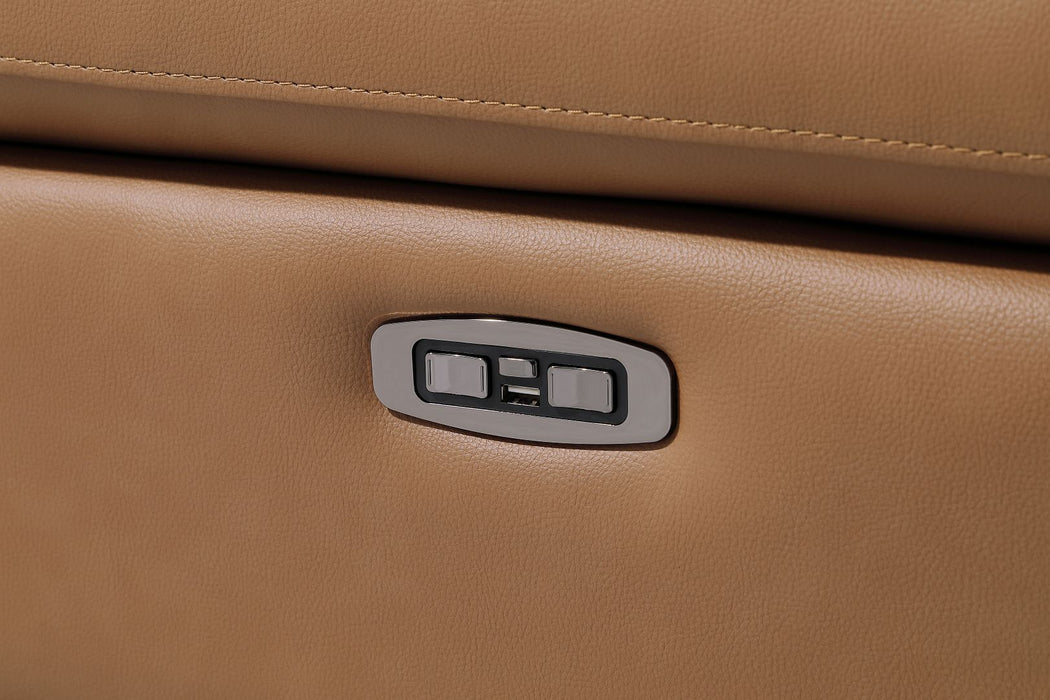 1246 - 8-Piece L-Shaped Modular Power Reclining Sectional With 3 Power Recliners And Power Headrests