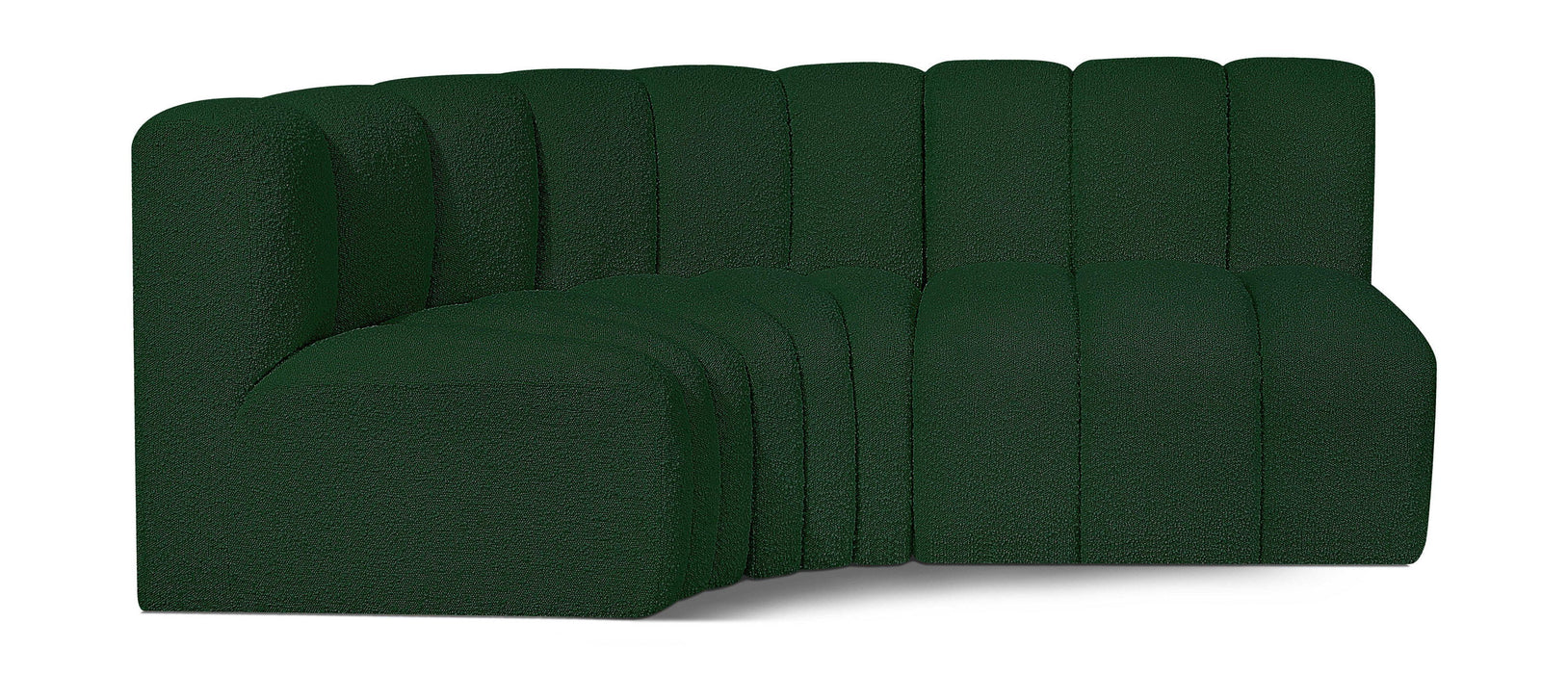 Arc - Boucle Fabric 3 Piece Sofa
