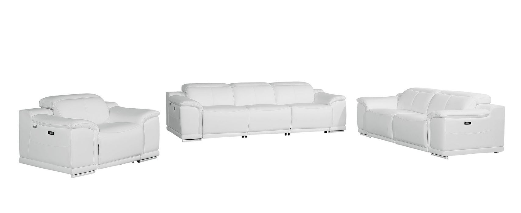 9762 - 6-Piece Modular Power Reclining Sofa, Loveseat And Chair Set With 5 Power Recliners In