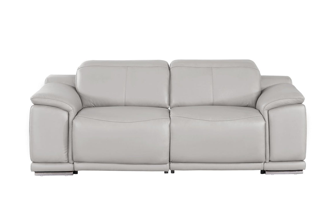 2679 - Genuine Leather Loveseat With Dual Power Recliners