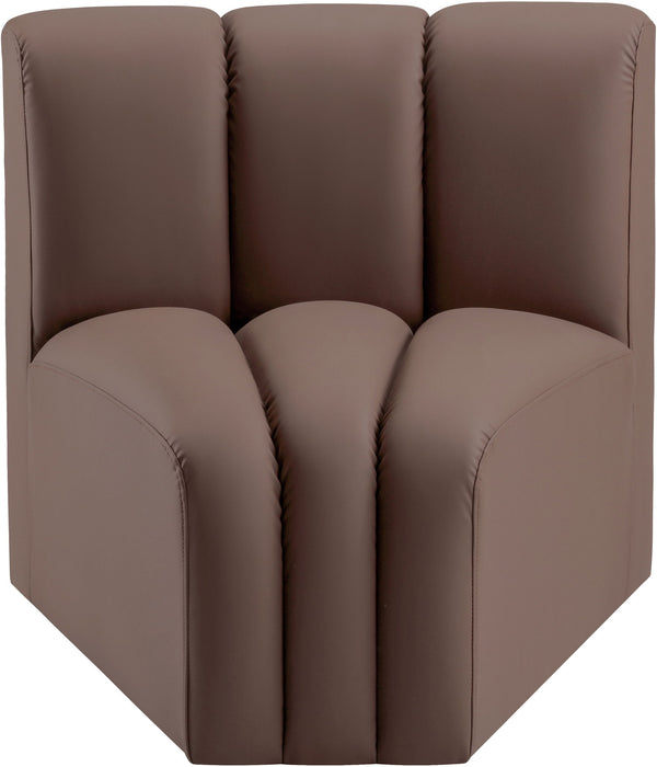Arc - Faux Leather Curved Corner Chair