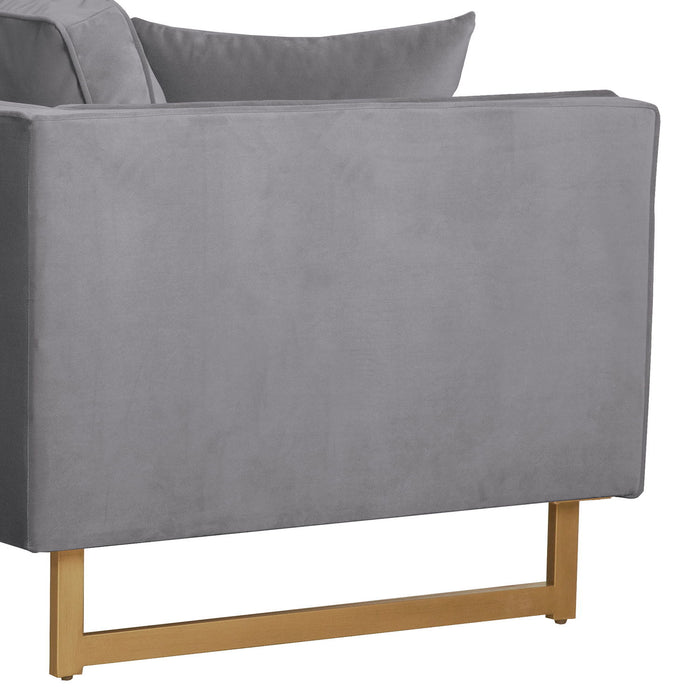 Lenox - Modern Sofa With Brass Legs