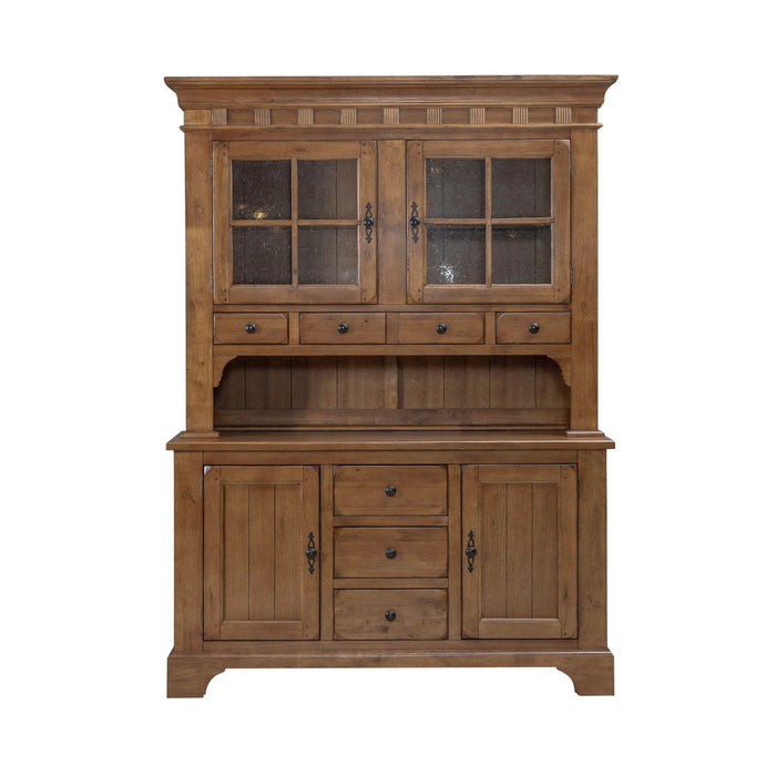 Treasures - Hutch & Buffet - Light Brown