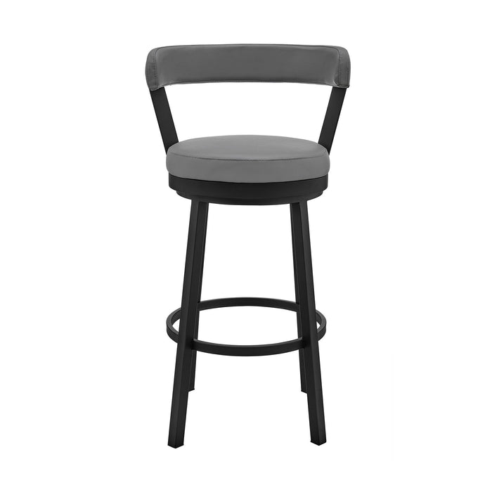 Bryant - Swivel Bar Stool With Black Frame