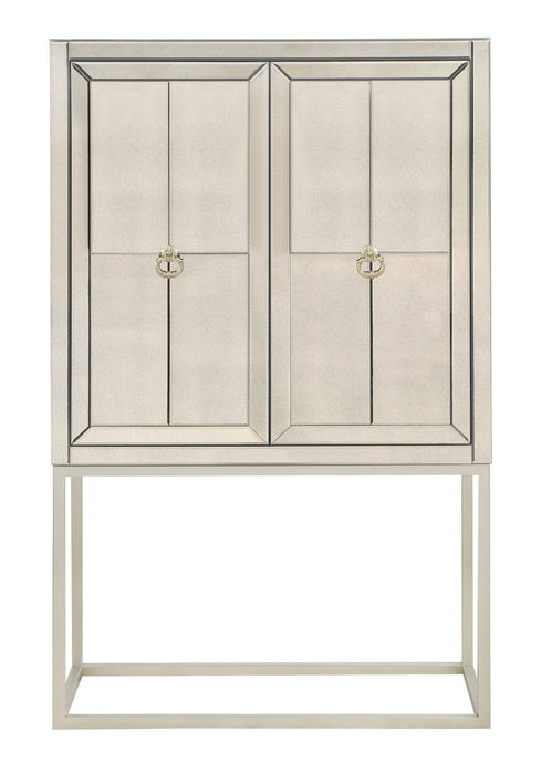 Margot - Two Door Bar Cabinet - Bette Mirror / Gold