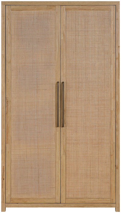 Vana - Solid Wood, Oak Veneer And Stainless Steel Storage Cabinet