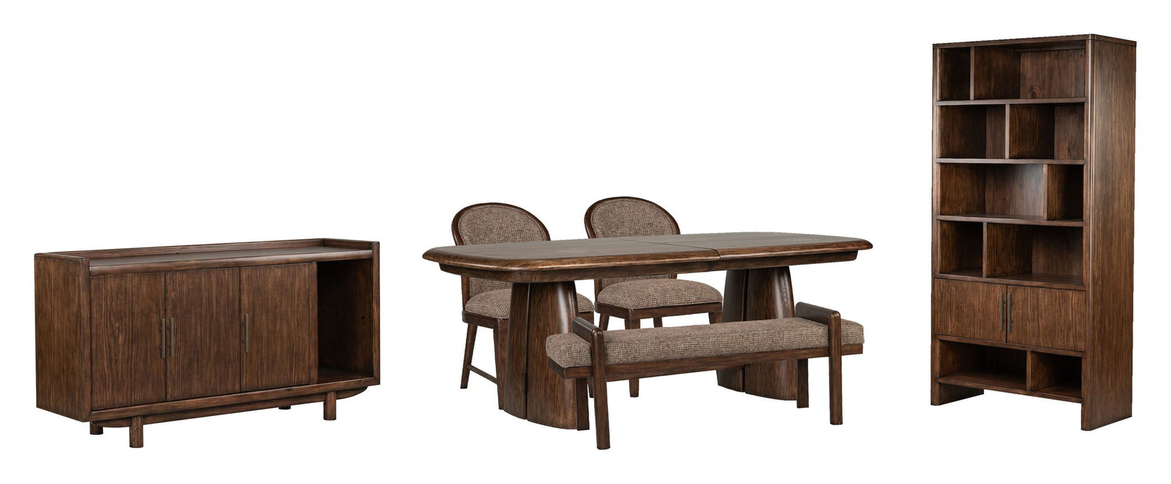 Belville - Extendable Trestle Dining Table Set