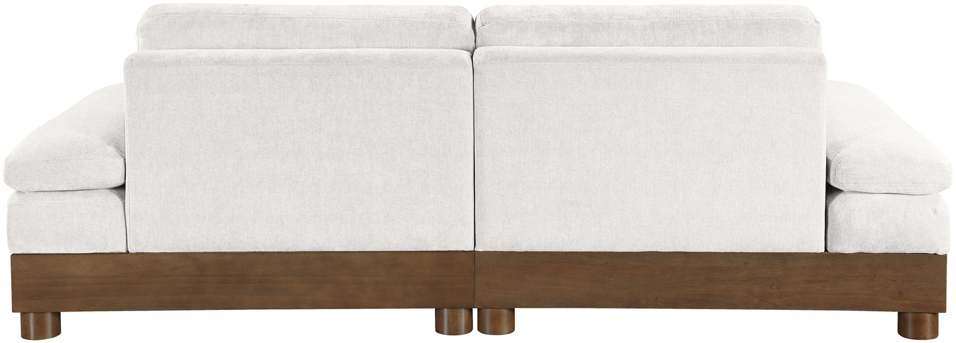 Turin - Chenille Fabric Upholstered Modular Sectional - Cream