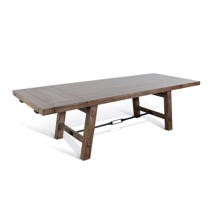 Doe Valley - Wood Dining Table With Extensions With Turnbuckle - Buckskin