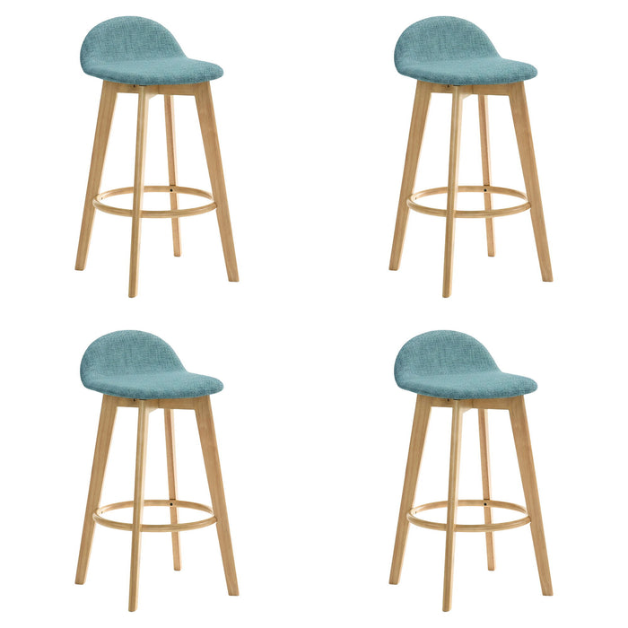 Vera - Upholstered Wood Counter Height Barstool