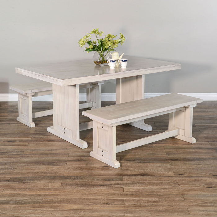 Bayside - Rectangular Wood Dining Table - Marble White