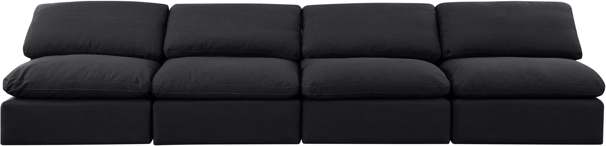 Indulge - Linen 4 Seat Modular Armless Sofa