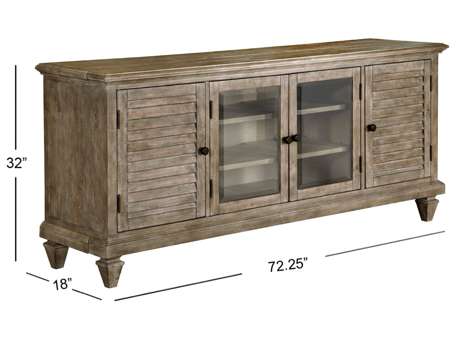 Calistoga - Rustic Entertainment Console - Dovetail Gray