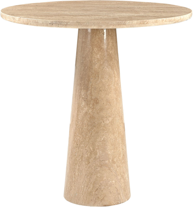 Fontelina - 30" Genuine Bistro Dining Table - Travertine