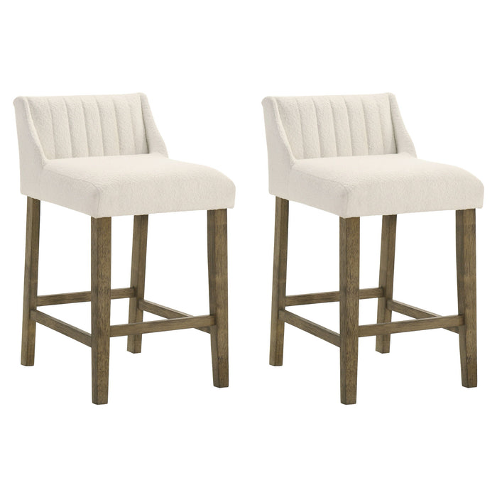 Fauna - Modern Transitional Wood Counter Height Kitchen Bar Stool