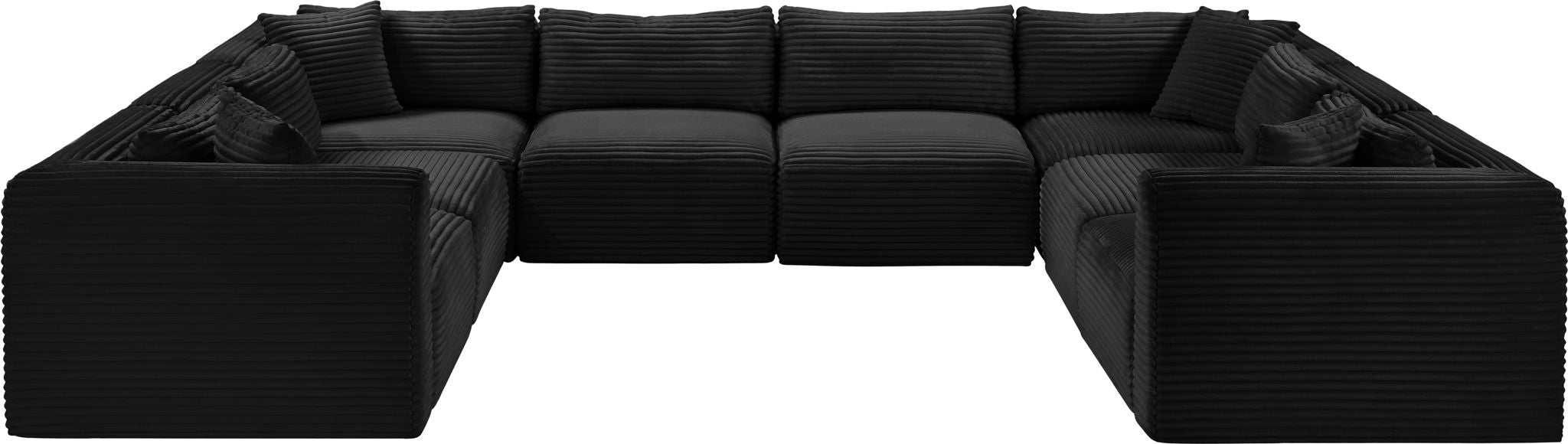 Shaggy - 8 Piece Modular U-Shaped Sectional