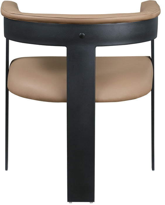 Romeo - Faux Leather Dining Chair With Black Base (Set of 2)