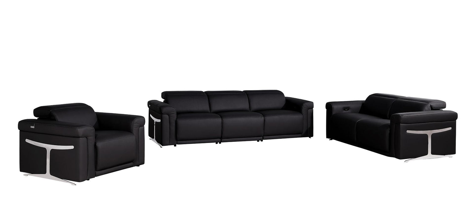 1126 - 6-Piece Modular Power Reclining Sofa, Loveseat & Chair Set In With 6 Power Recliners & Power Headrests