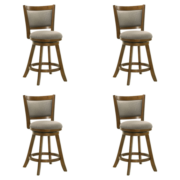 Aiden - Modern Farmhouse Swivel Wood Counter Height Kitchen Bar Stool