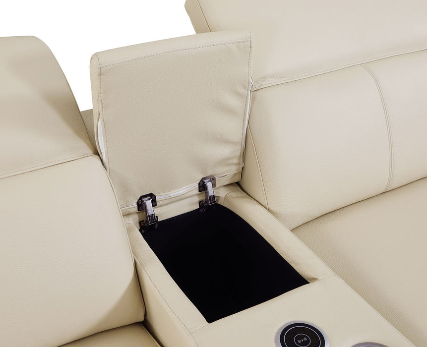 9762 - 3-Piece Modular Power Reclining Console Loveseat With 2 Power Recliners In