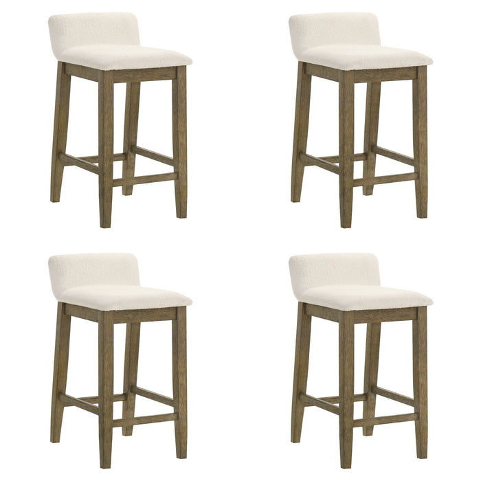 Annikah - Modern Transitional Wood Counter Height Kitchen Bar Stool