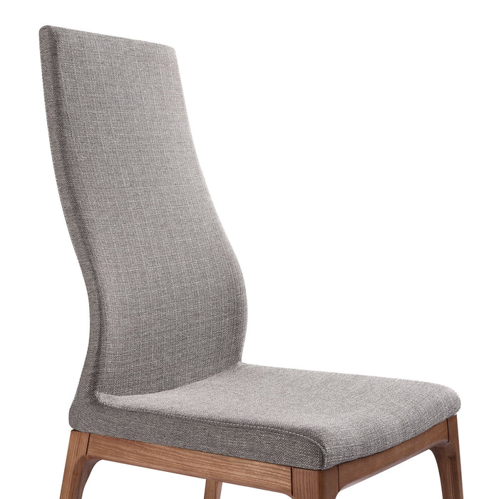 Parker - Mid-Century Dining Chair (Set of 2) - Walnut / Gray