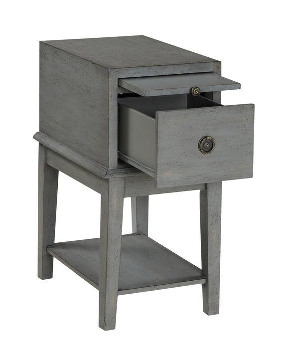 Alfie - One Drawer Chairside Chest - Joplin Texture Gray