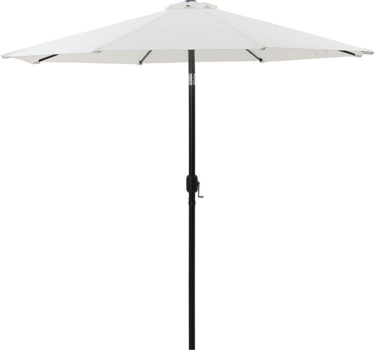 Fiji - Aluminum Patio Umbrella With Round White And Black Base