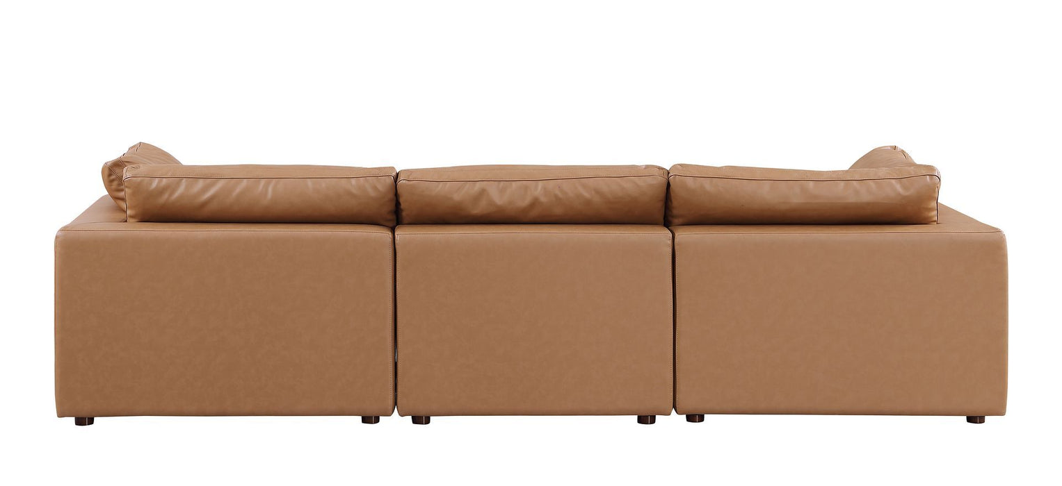 1100 - 3-Piece Sofa Set With Ottoman (Top-Grain Italian Leather)