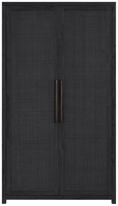 Vana - Solid Wood, Oak Veneer And Stainless Steel Storage Cabinet