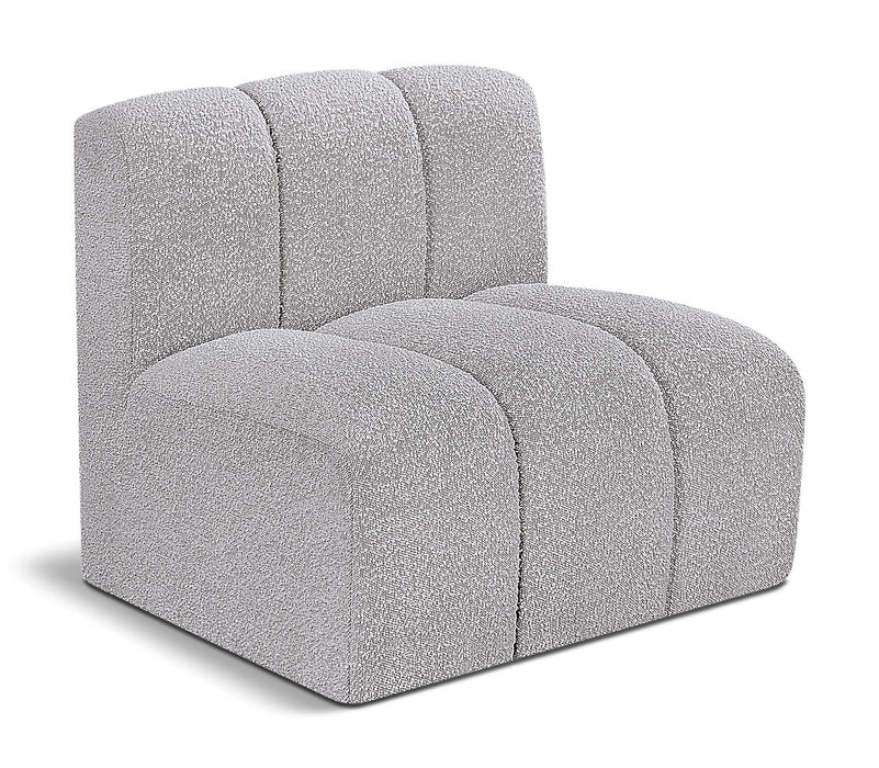 Arc - Boucle Fabric Straight Chair