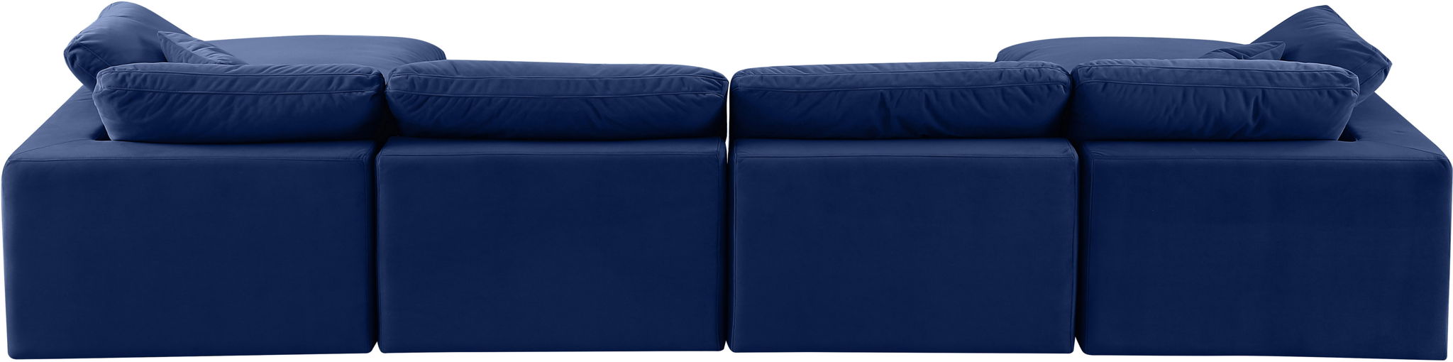 Comfy - 6 Piece Velvet Modular Double Chaise Sectional