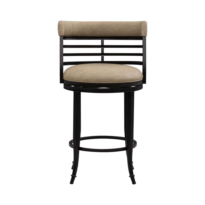 Telia - Upholstered Swivel Counter Height Barstool