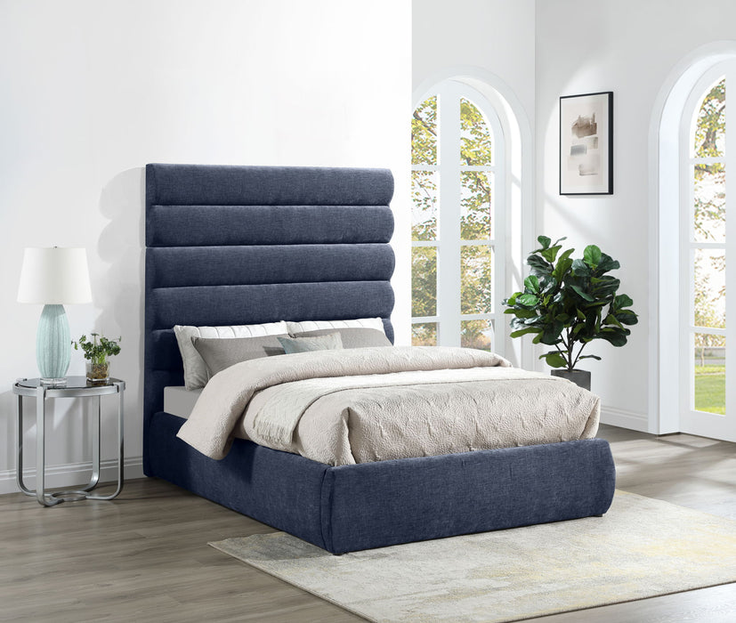 Adam - Chenille Fabric Bed With 70.5" Headboard