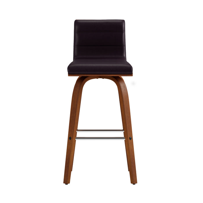 Vienna - 26" Swivel Counter Stool - Walnut Wood
