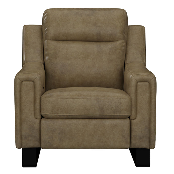 Teagan - Dual Power Recliner Leather - Barrel Brown