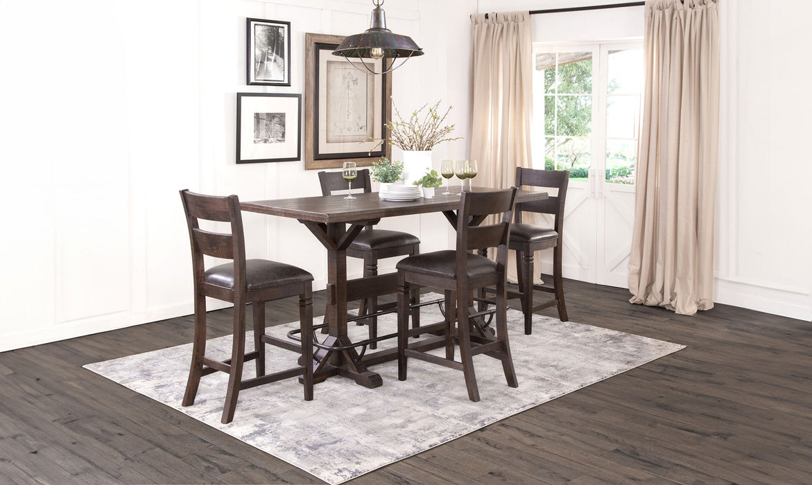 Homestead - Rectangular Barstool Pub Table Set