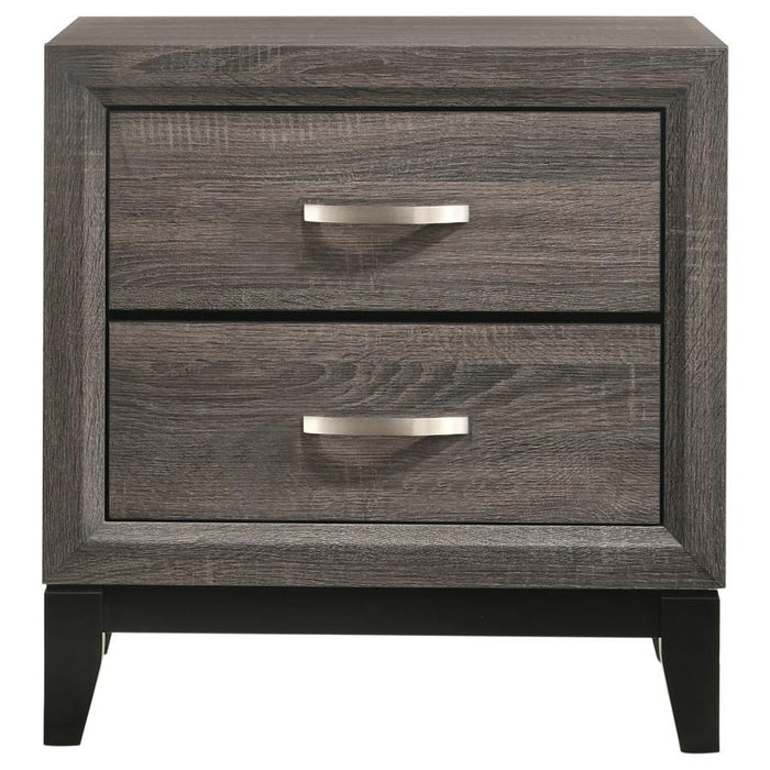 Watson - 2-Drawer Nightstand - Gray Oak