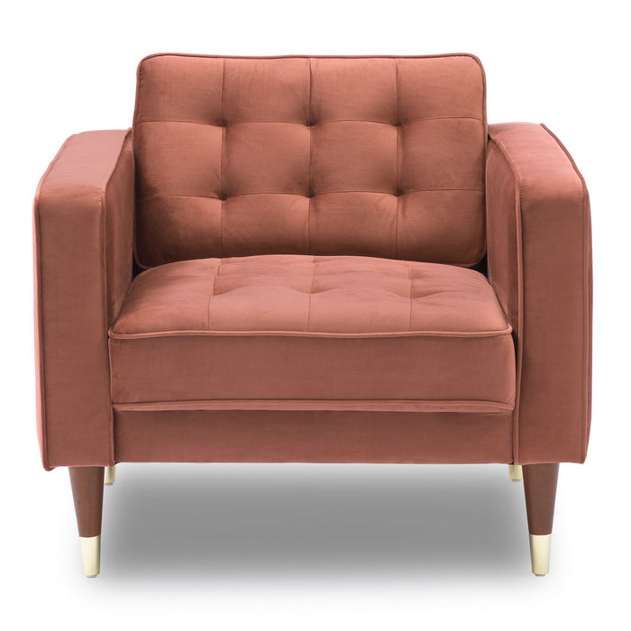 Somerset - Velvet Mid Century - Modern Club Chair
