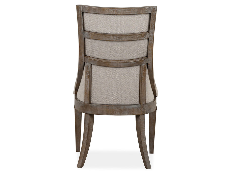 Lancaster - Dining Arm Chair With Upholstered Seat & Back (Set of 2) - Dovetail Gray