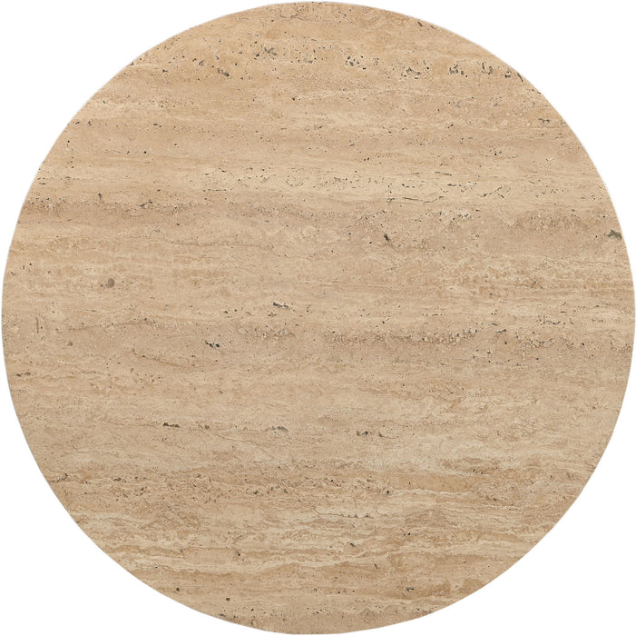 Fontelina - 30" Genuine Bistro Dining Table - Travertine