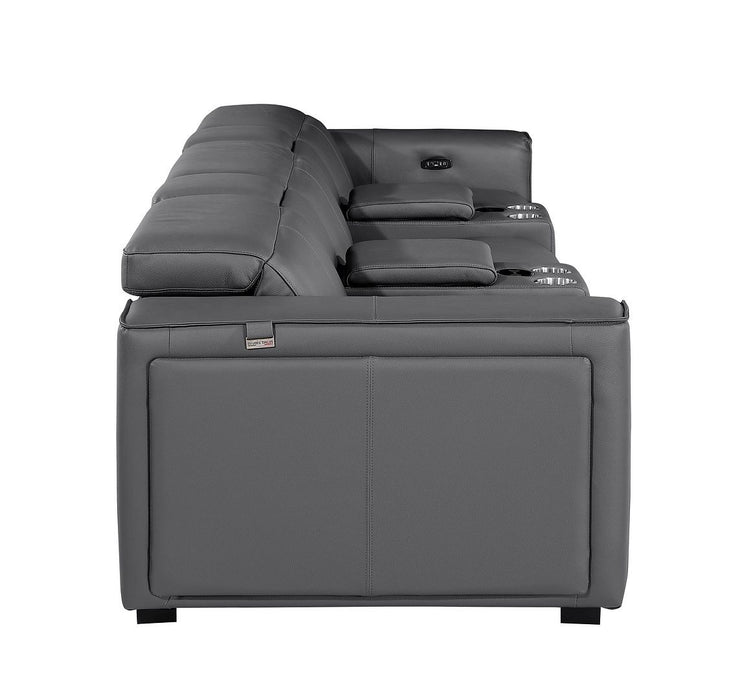 1224 - 5-Piece Modular Power Reclining Sofa In With 3 Power Recliners & Power Headrests