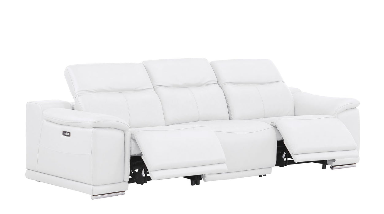 2679 - Power Reclining Sofa, Loveseat & Chair Set In Genuine Leather (6 Recliners)