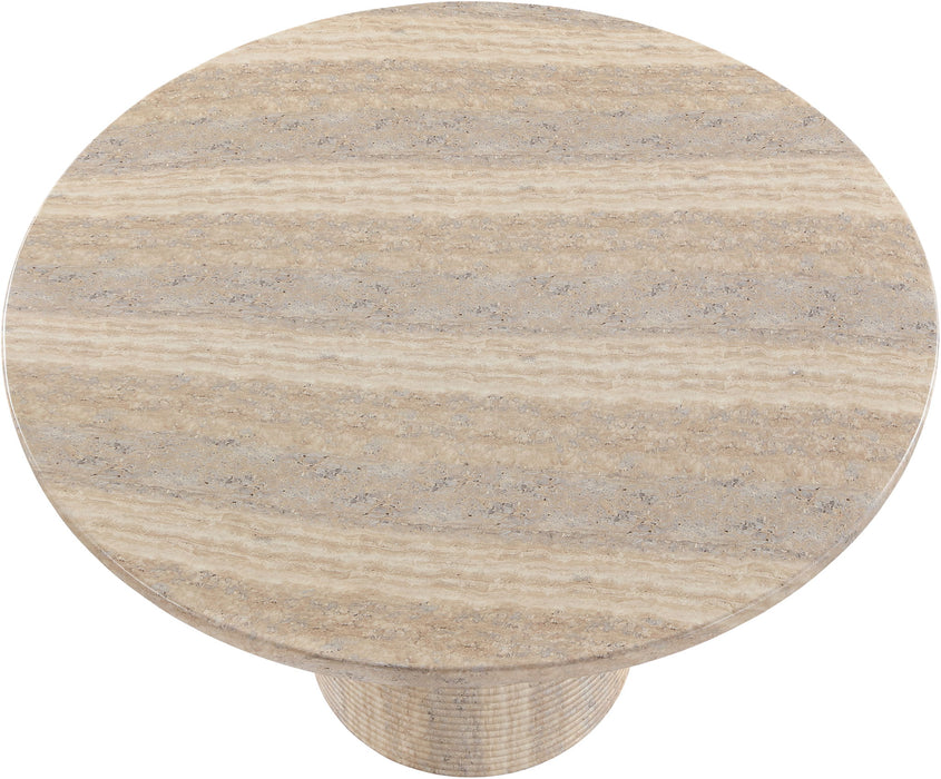 Rapallo - 43" Concrete Indoor/Outdoor Dining Table - Travertine