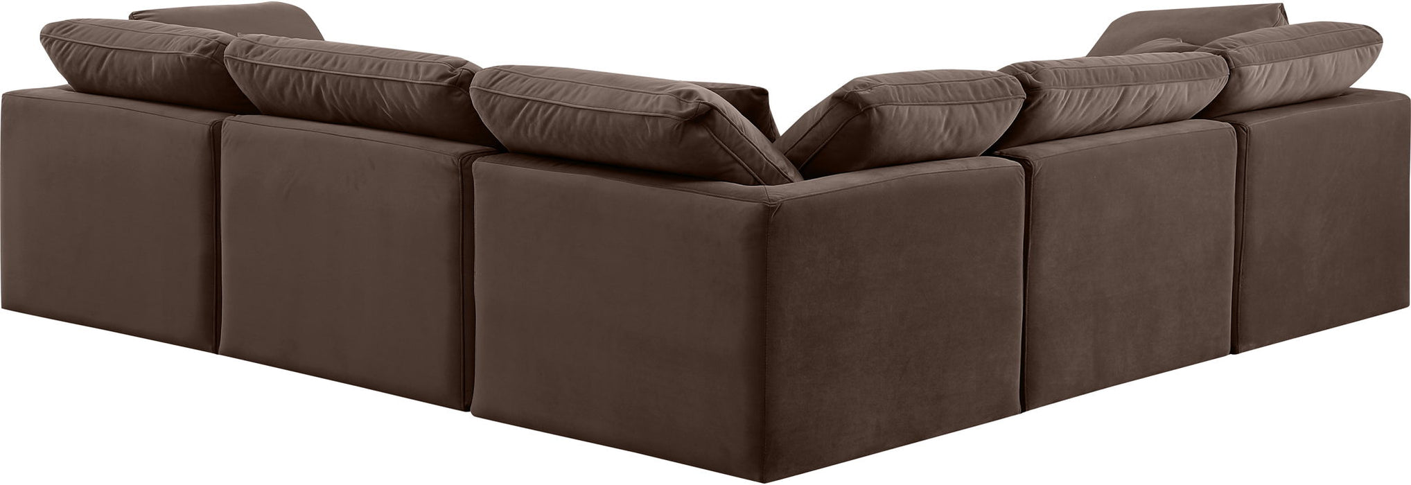 Indulge - Velvet 5 Piece Modular Corner Sectional