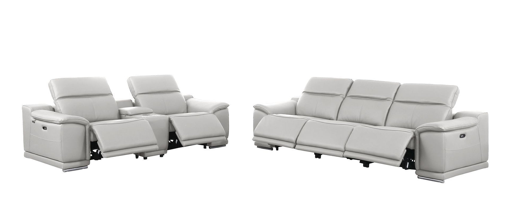 9762 - 6-Piece Modular Power Reclining Sofa And Console Loveseat Set With 5 Power Recliners In
