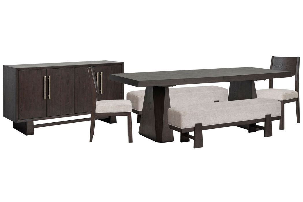 Tauren - Double Pedestal Dining Table Set