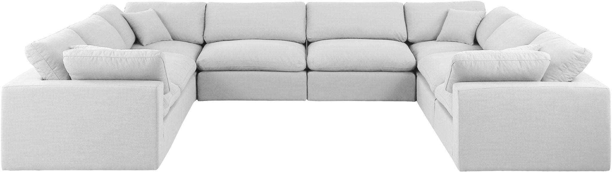 Comfy - 8 Piece Linen Modular Sectional